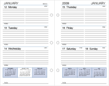 3 Hole Organizer Pages