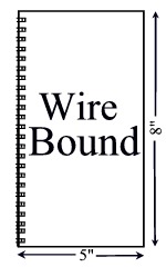 3 1/8 x 5 Wirebound