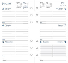 6 hole Organizer Diary Refill