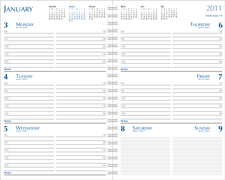 Wire Bound Day Planner Refills