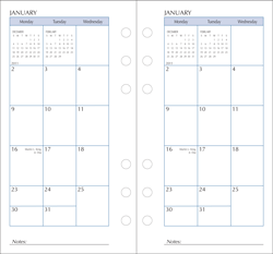 6 hole Organizer Diary Refill
