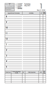 daily looseleaf planner refill