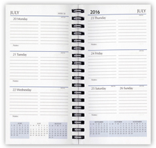 wirebound 2025 weekly calendar insert