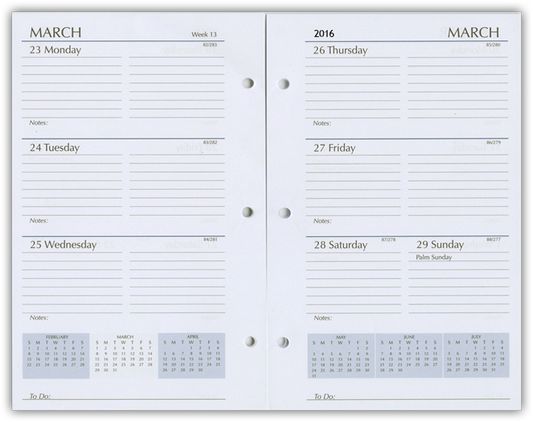 Recharges 2026 Pour Agenda Mensuel A5 – Pages En Anglais, 6 Trous, Portable – Idéal Pour Organiseurs, Carnets Vroquis, Planning Journalier